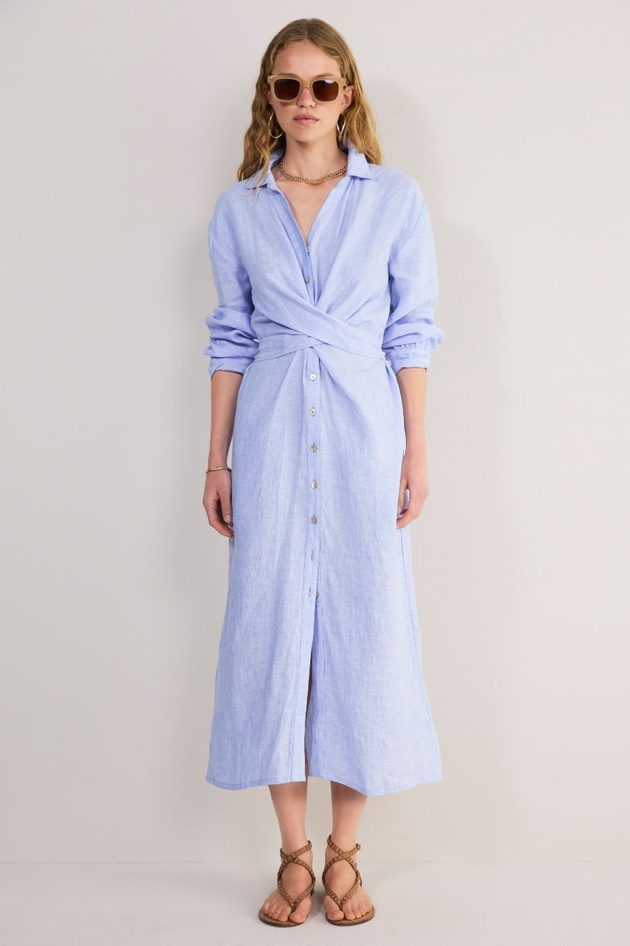 Aisling Shirt Dress - Chambray