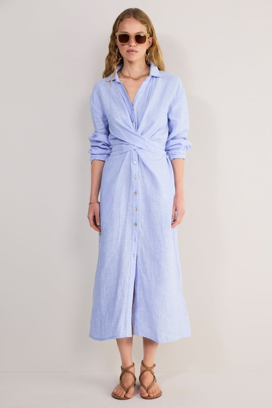 Aisling Shirt Dress - Chambray