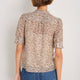 Alexa Silk Blend Blouse - Leopard