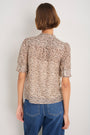 Alexa Silk Blend Blouse - Leopard