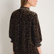 Alina Silk Velvet Blouse - Leopard