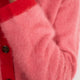 Amalie Cardigan - Pink/Red Trim