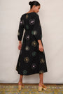 Amber Embroidered Dress - Black