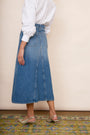 Amelie Panelled Skirt - Denim