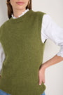 Anna Fluffy Tank - Deep Olive