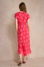 Annabelle Silk Blend Dress - Peony Whimsical Sprig
