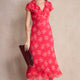 Annabelle Silk Blend Dress - Peony Whimsical Sprig
