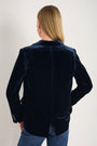 Aurora Silk Velvet Jacket - Midnight