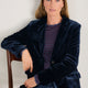 Aurora Silk Velvet Jacket - Midnight