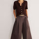 Ava Short Sleeve Cardigan - Chocolate