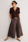 Ava Short Sleeve Cardigan - Chocolate