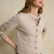 Ava Short Sleeve Cardigan - Oyster