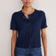 Ayla Trim Short Sleeve Cardigan - Midnight