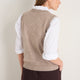 Bea Button Through Tank - Oat Melange