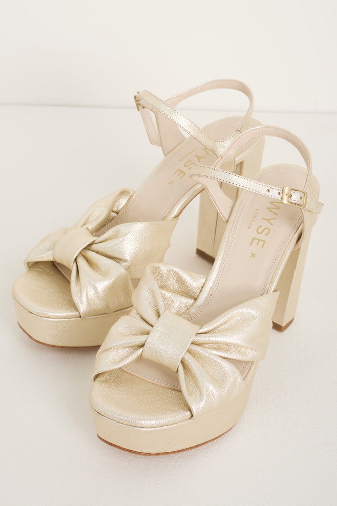 Bea High Heel Sandal - Gold