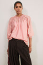 Belle Blouse - Rosewood Pink