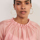 Belle Blouse - Rosewood Pink