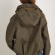Billie Funnel Hooded Bomber Jacket - Soft Khaki