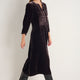 Bree Silk Velvet Dress - Aubergine