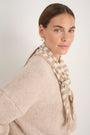 Bree Triangle Scarf - Oat/Ivory Stripe