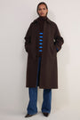 Bridget Wool Coat - Chocolate