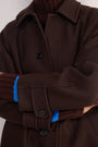 Bridget Wool Coat - Chocolate