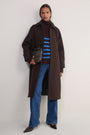 Bridget Wool Coat - Chocolate