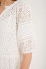 Tilly Broderie Dress - White