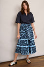 Brodie Embroidered Skirt - Blue/Midnight