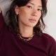 Caley Knitted Top - Aubergine