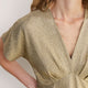 Caley Metallic Top - Gold