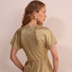 Caley Metallic Top - Gold