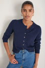 Callie Merino Cardigan - Midnight