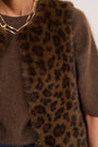 Cameron Faux Fur Gilet - Leopard
