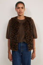 Cameron Faux Fur Gilet - Leopard