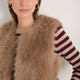 Cameron Faux Fur Gilet - Mink