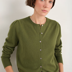 Camille Cardigan - Olive Green