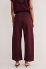 Camille Tie Horseshoe Trouser - Aubergine