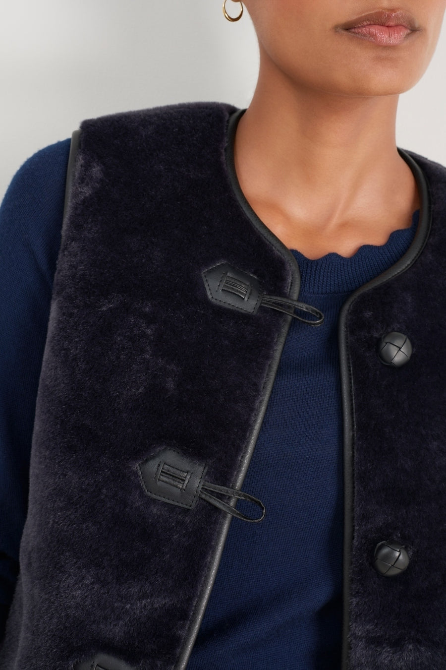 Carina Duffle Gilet - Midnight