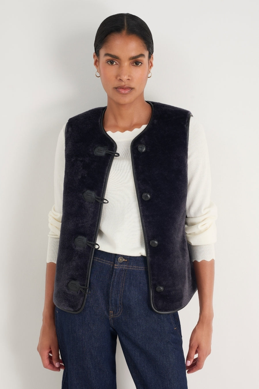 Carina Duffle Gilet - Midnight