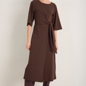 Carmine Jersey Dress - Cocoa