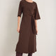 Carmine Jersey Dress - Cocoa