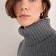 Carolina Roll Neck Jumper - Charcoal