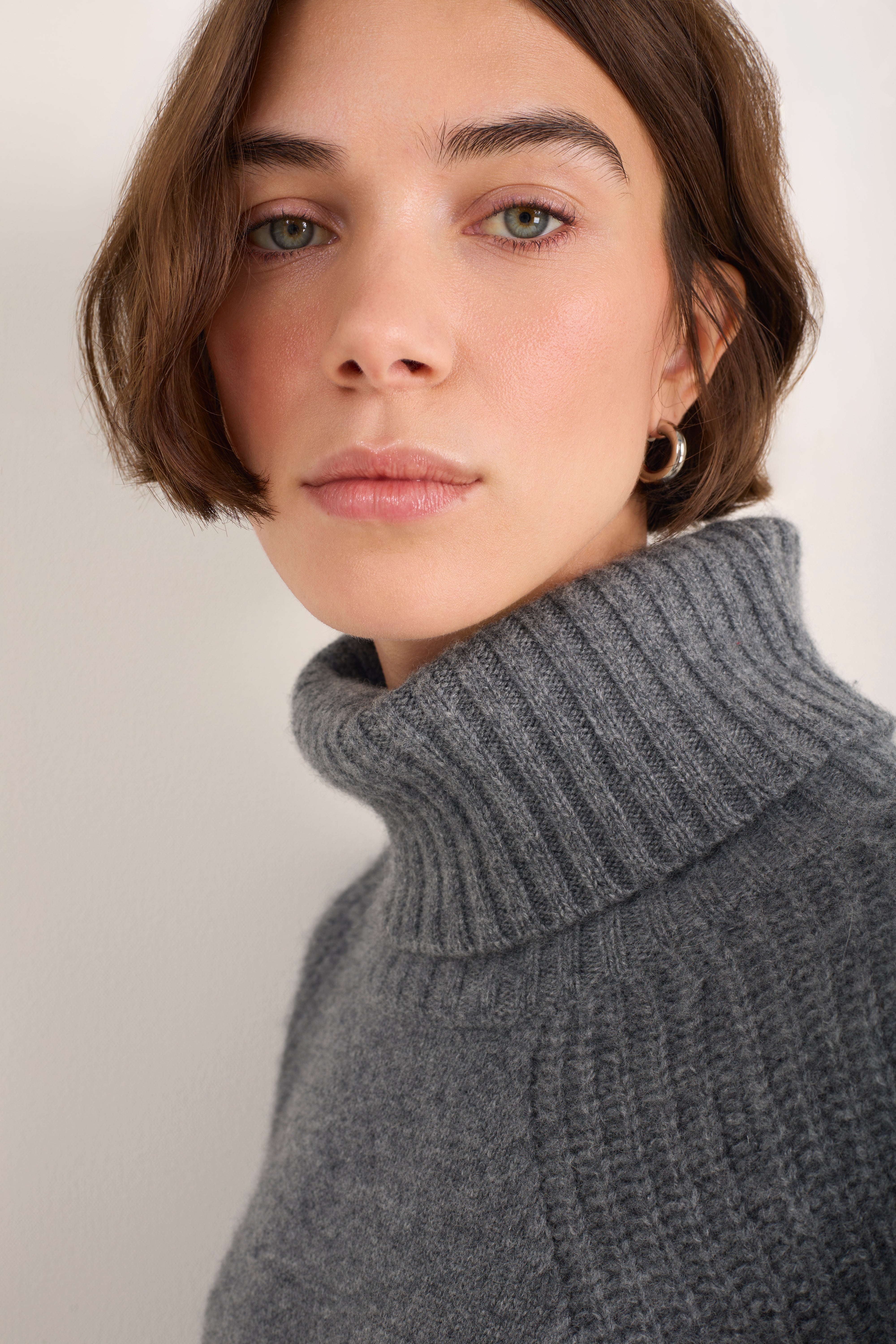 Carolina Roll Neck Jumper - Charcoal