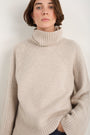 Carolina Roll Neck Jumper - Oat Melange