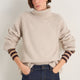 Carolina Roll Neck Jumper - Oat Melange