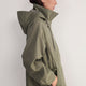 Cassie Funnel Neck Rain Coat - Khaki