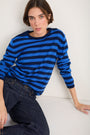 Cath x WYSE Brigitte Jumper - Midnight/Blue Stripe
