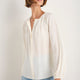 Cath x WYSE Elizabeth Silk Blouse - Ivory