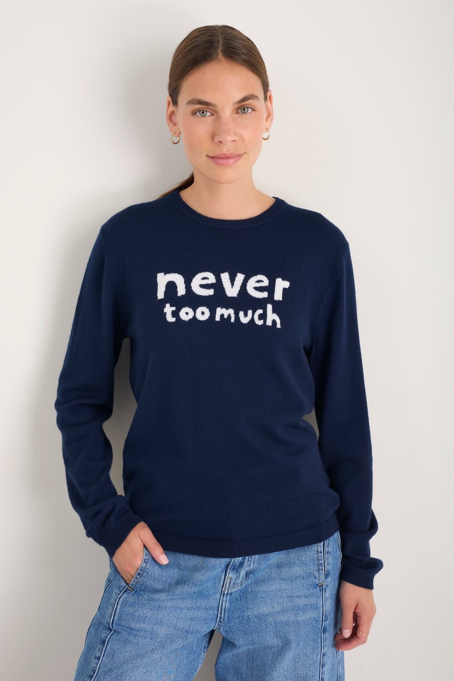 Cath x WYSE Slogan Jumper - Midnight